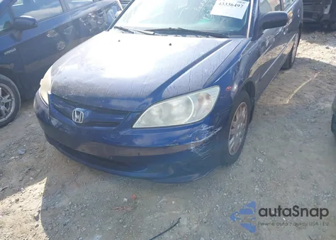 2005 Honda Civic Lx из США, поврежденный, VIN 2HGES16525H511075